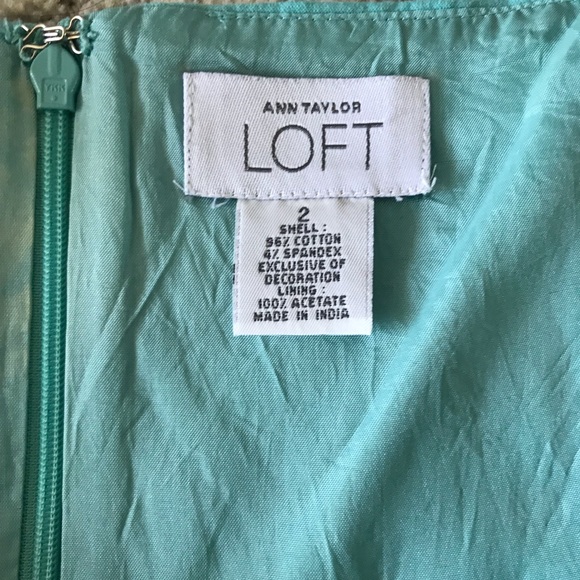 Ann Taylor Light Blue Cotton Sundress Size 2 - Picture 3 of 4